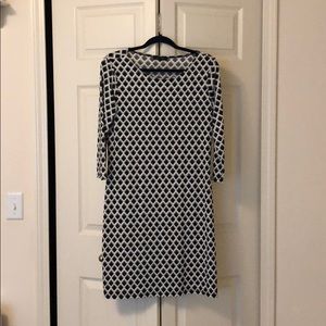 Patterned long-sleeved dress